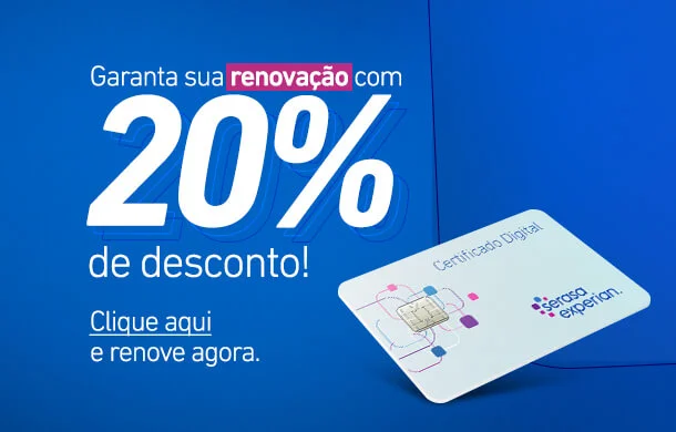 Garanta sua renovação com 20% de desconto! Clique aqui e renove agora.